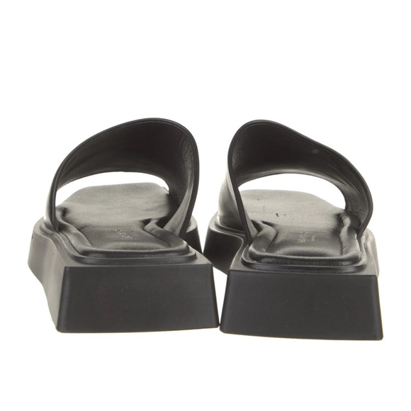 Vagabond black leather slides - Picture 3 of 4